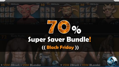 207 (( Muscles- Ears- Noses )) Brushes_ Super Saver Bundle!( Black Friday ) 70% OFF Vol 04