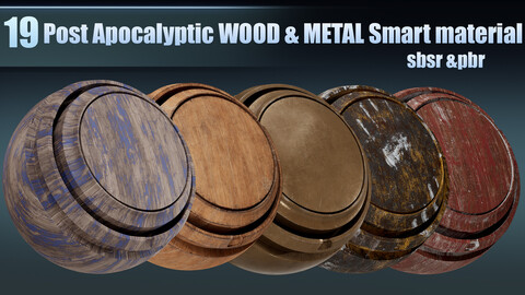Post Apocalyptic wood and metal Smart Materials