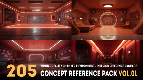 205 arts - Virtual Reality Chamber Environment - Interior Reference Package Vol.01 - More Than 6K Resolution