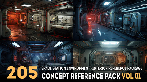 205 arts - Space Station Environment - Interior Reference Package Vol.01 - More Than 6K Resolution