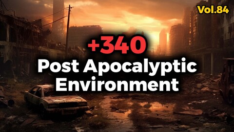 +340 Post Apocalyptic Environment Concept (4k) | Vol_84