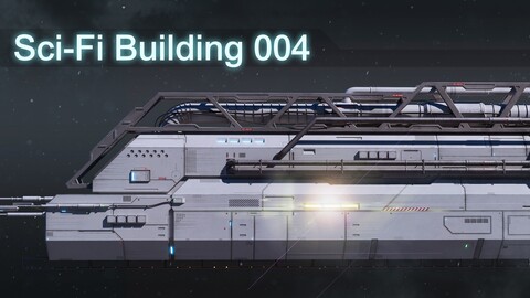 Sci-Fi Building 004 Industry-PBR