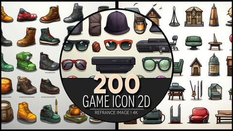 Game Icon 2D 4K Reference/Concept Images