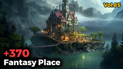 +370 Fantasy Places Environment Concept (4k) | Vol_85