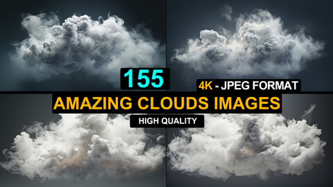 155 Amazing Clouds Images (JPEG Files)-4K- High Quality