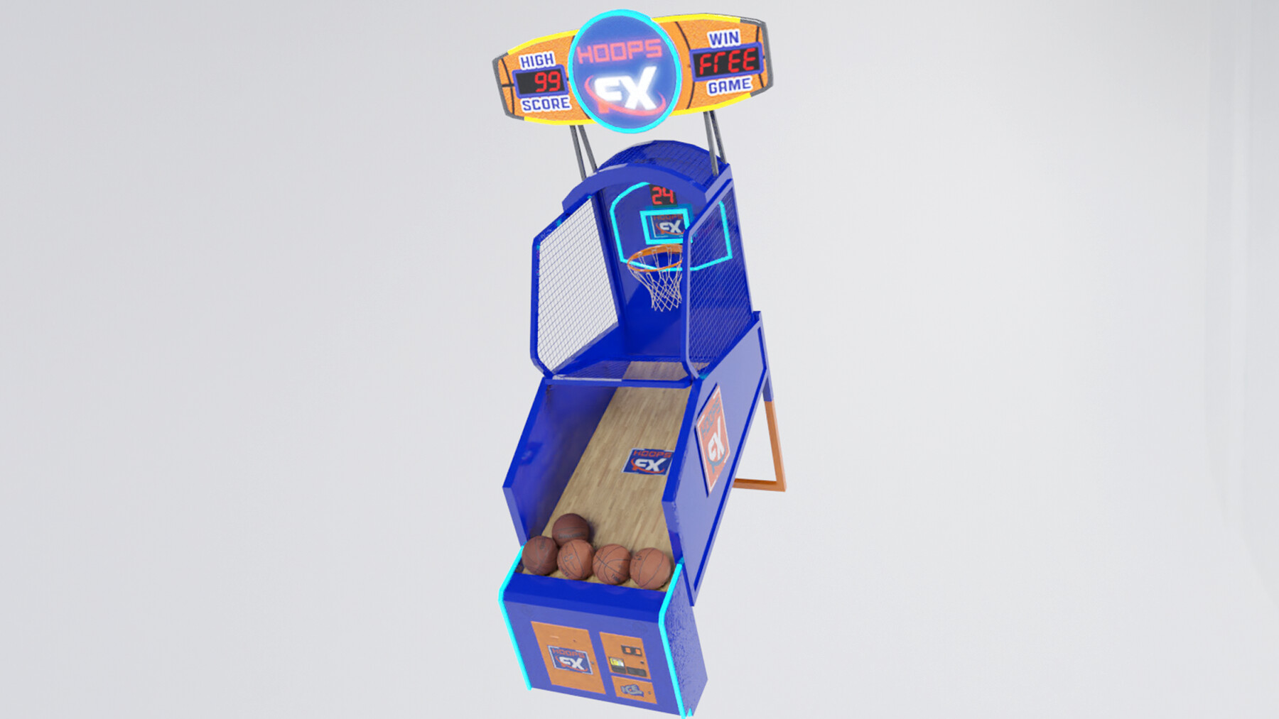 ArtStation - Hoops FX Mini Basketball Arcade Game | Game Assets