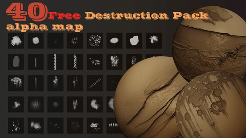 Free ...40 Destruction alphamaps... Free