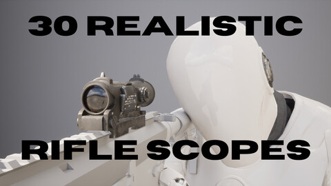 Realistic Rifle Scopes +Camouflages