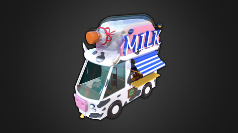 Asset - Cartoons - Food Car Milk