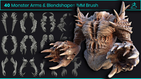 40 Monster Arms & Blendshapes IMM Brush