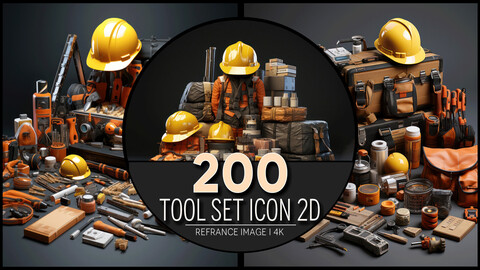 Tool Set Icon 2D 4K Reference/Concept Images
