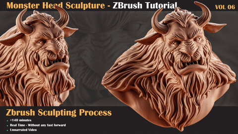 Monster Head - ZBrush Sculpture Series Vol6