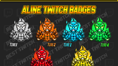 Alien Bit Badges – Elevate Your Twitch Cheer Experience!