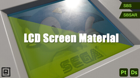 LCD Screen Procedural PBR Material