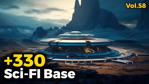 +330 Sci-fi Base Concept (4k) | Vol_58