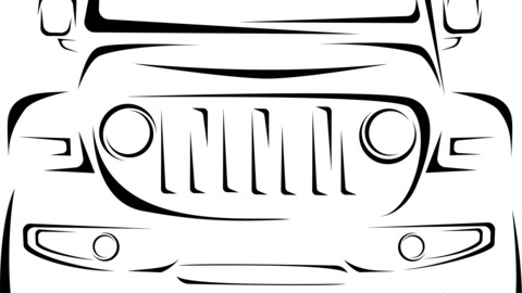 Vector Stylized Car Front