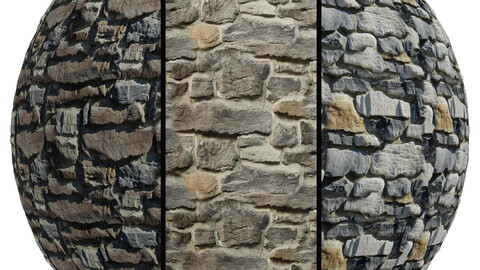 FB637 Carolina Ledge Stone covering | 3MAT | 4k | seamless | PBR