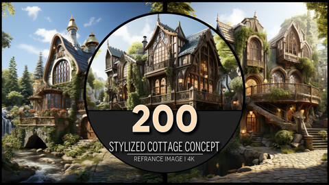 stylized cottage concept 4K Reference/Concept Images