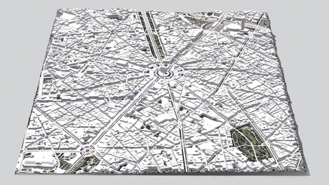 Cityscape Paris France fragment city