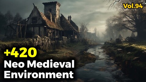 +420 Neo Medieval Environment Concept (4k) | Vol_94