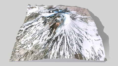 Mountain landscape Stratovolcano Griggs Alaska United States