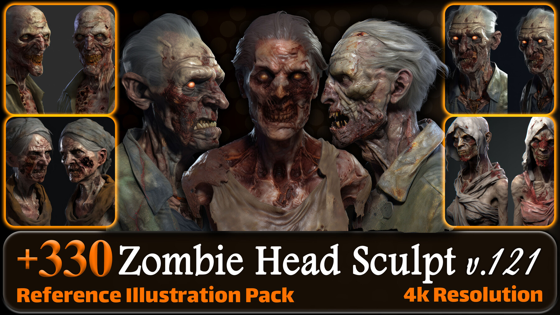 Creepy Zombies Royalty in 2D Assets - UE Marketplace