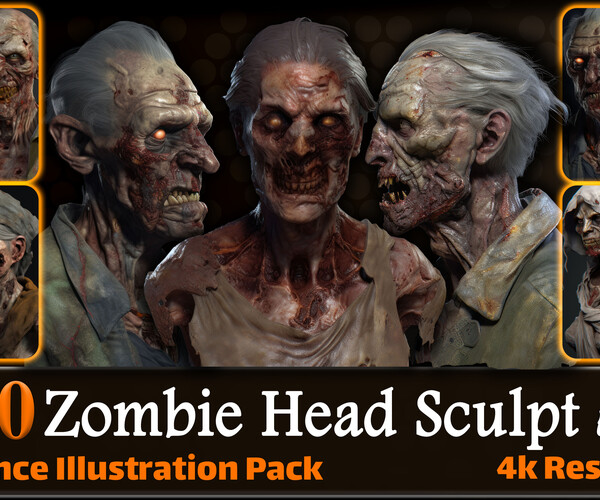Creepy Zombies Royalty in 2D Assets - UE Marketplace