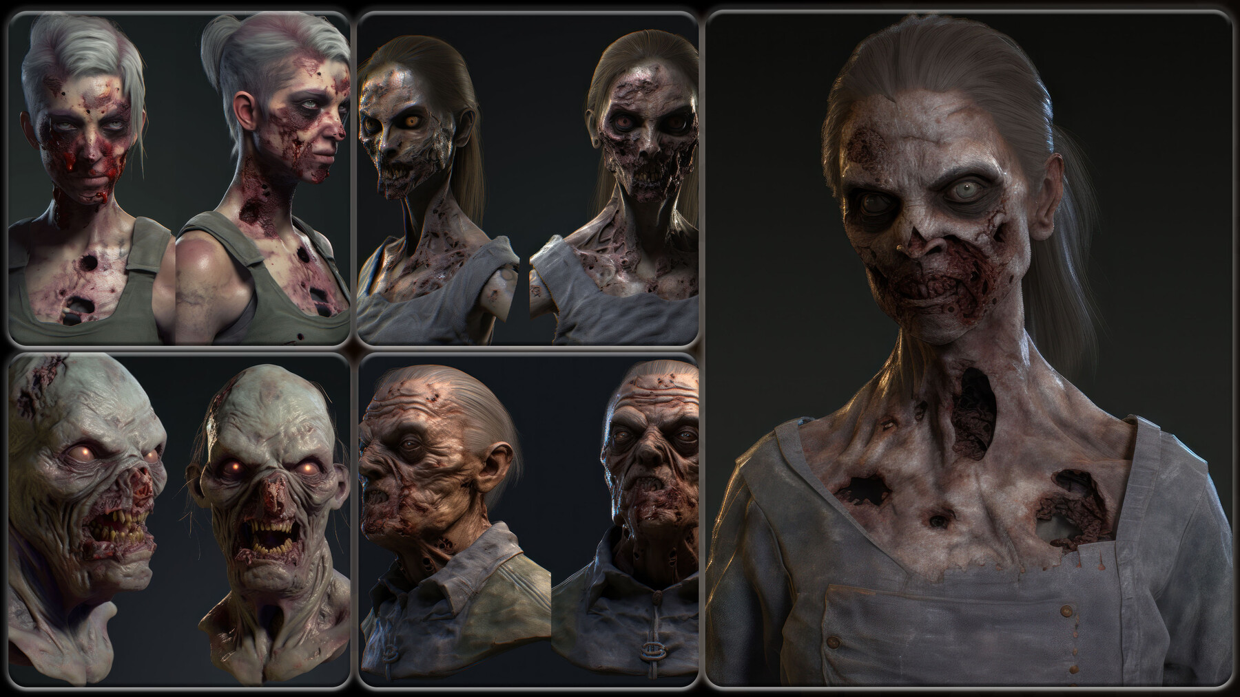 Creepy Zombies Royalty in 2D Assets - UE Marketplace