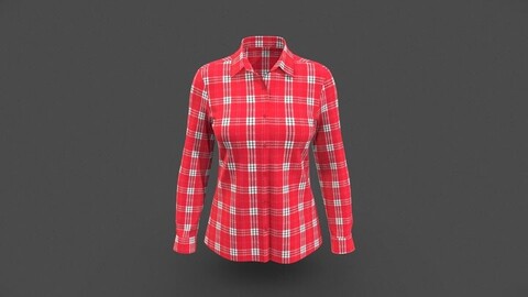 Women Regular Fit Check Apparel Fashion Shirt