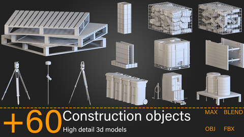 +60-Construction objects-Kitbash -vol.02