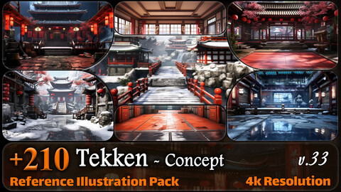 210 Tekken Video Game Concept Reference Pack | 4K | v.33