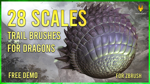 28 Trail Scales Brushes for dragons and other creatures