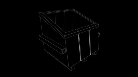 Trash Can Game Ready Low Poly 3D Model