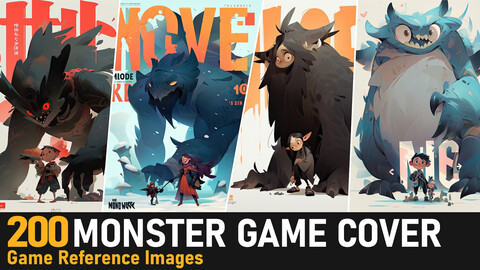 Monster Game Cover | 4K Reference Images