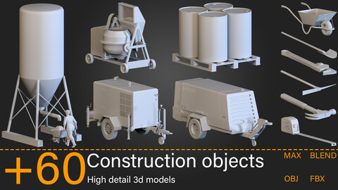 +60-Construction objects-Kitbash -vol.04