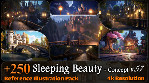 250 Sleeping Beauty Concept Reference Pack | 4K | v.57