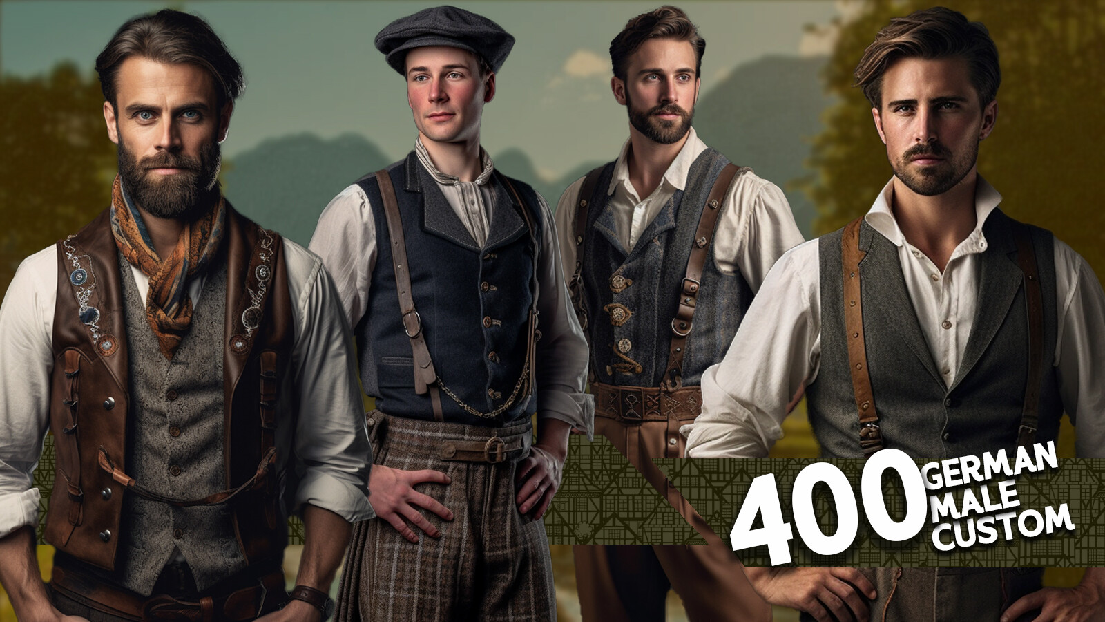 400 German Male Custom _ VOL 1 _ Character Reference