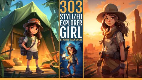 303 Stylized Explorer Girl VOL85