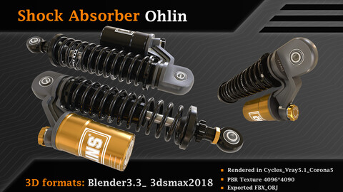 OHLINS BLACKLINE PIGGYBACK