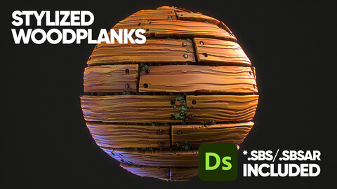 Stylized Woodplanks Material