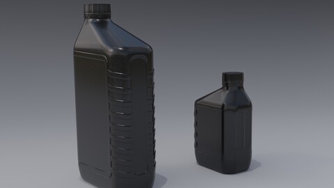 Small and Big Motor Oil Bottles