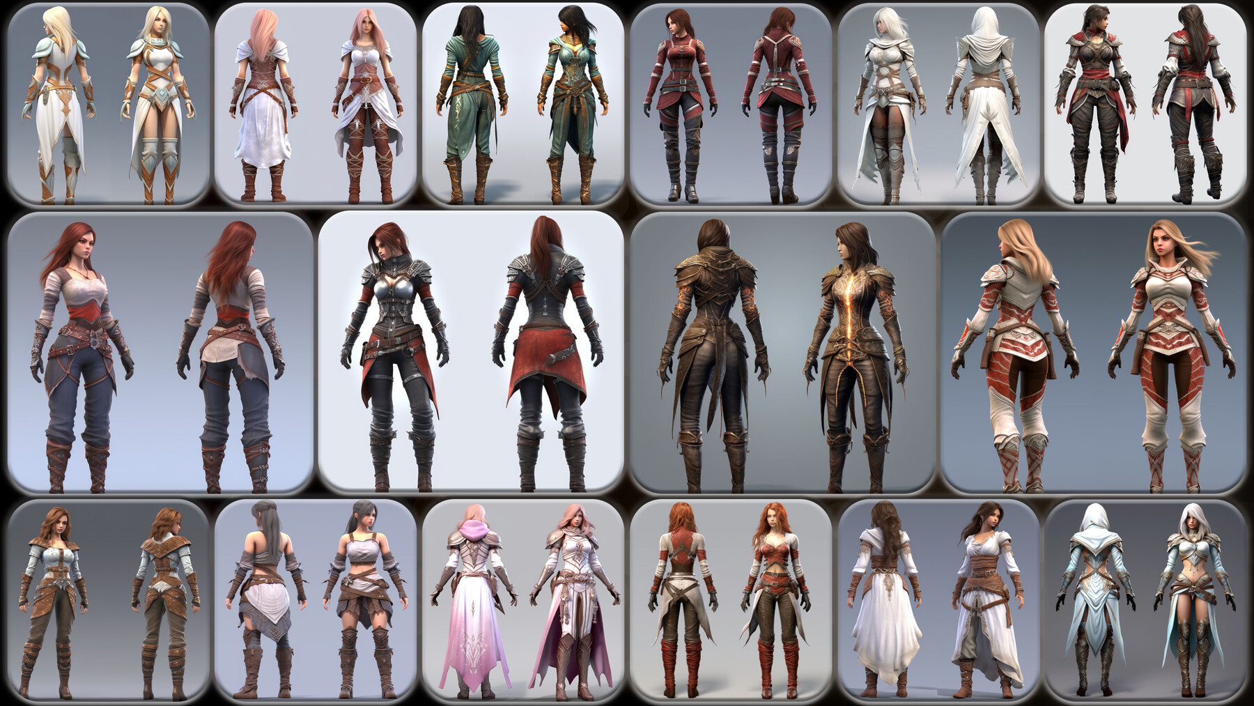 ArtStation - 200 Feminine Spellblade Outfit Reference Pack | 4K | v.192 ...