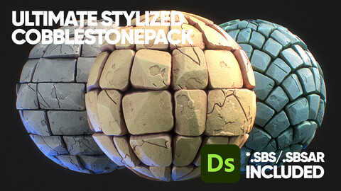 Ultimate Stylized Cobblestone Material Pack