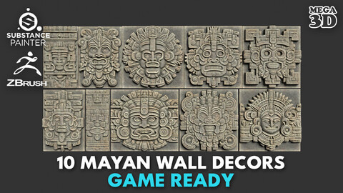 10 Mayan Temple Wall Decor 231206