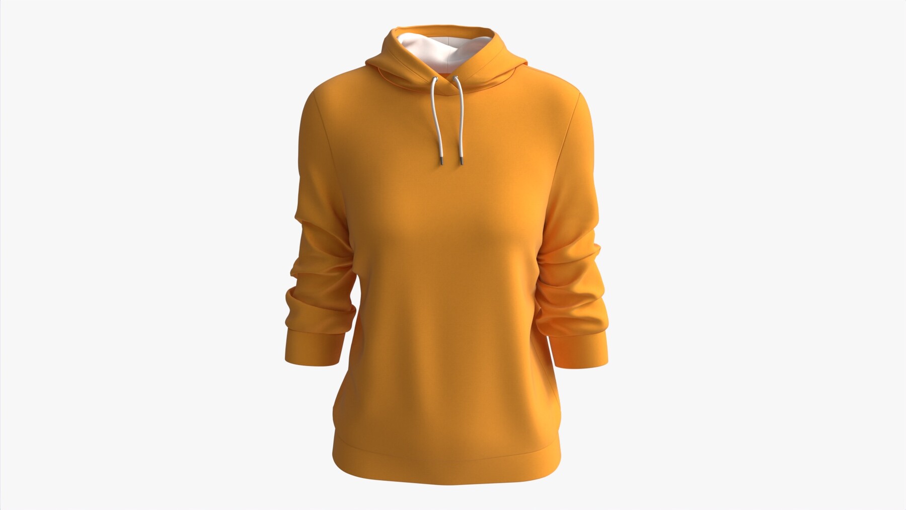 Hoodie for Women Mockup 03 Yellow