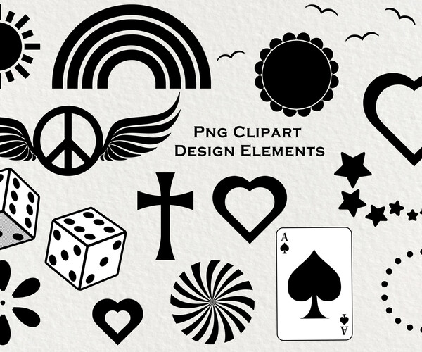 ArtStation - 17 Png Clipart Graphic Design Elements | Artworks