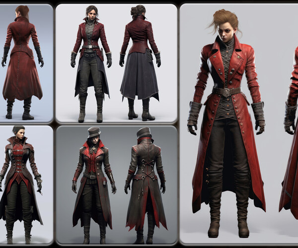 ArtStation - 200 Feminine Vampyr Outfit Reference Pack | 4K | v.200 ...