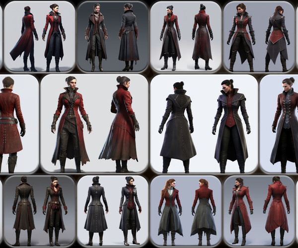 ArtStation - 200 Feminine Vampyr Outfit Reference Pack | 4K | v.200 ...