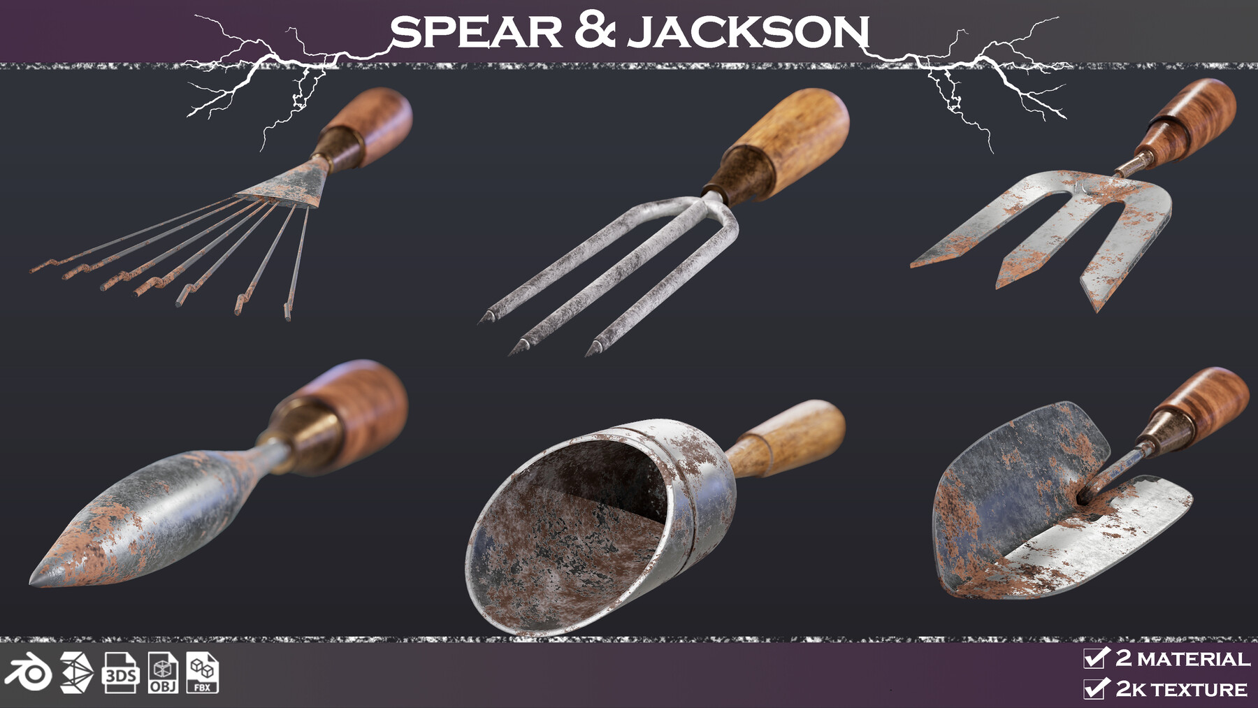 ArtStation - Spear Jackson garden set