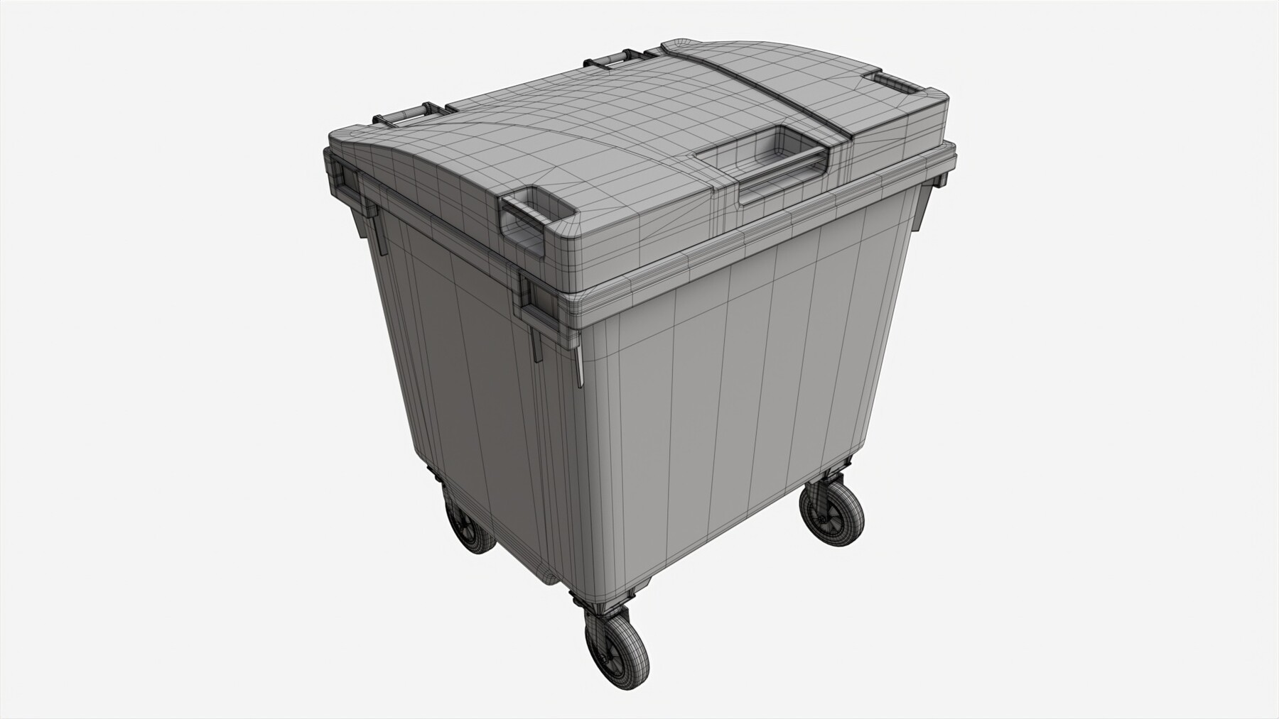 1100l recycling large bin waste plastic